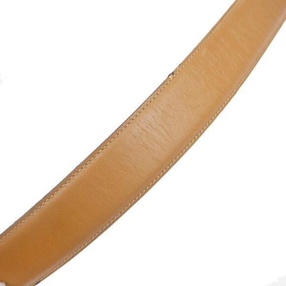 GUCCI G Logo Reversible Belt 70/28 35mm Leather Brown Blue GHW Italy 66YH707 - Picture 11 of 15